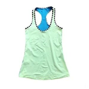 Lululemon Seawheeze 2014 Limited Edition Colorblock Racerback Tank Size 6